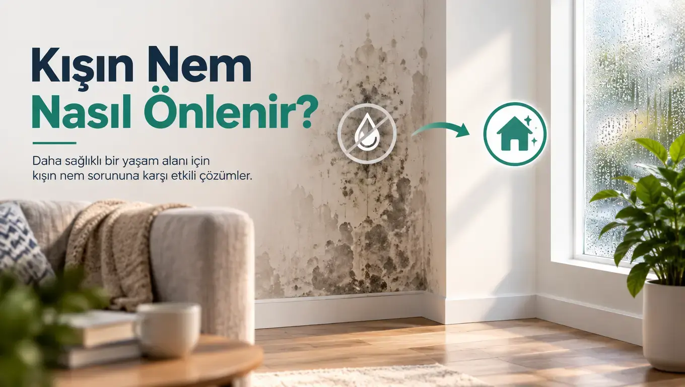Kışın Oluşan Nem Nasıl Önlenir? Cam Terlemesi ve Küf Çözümü