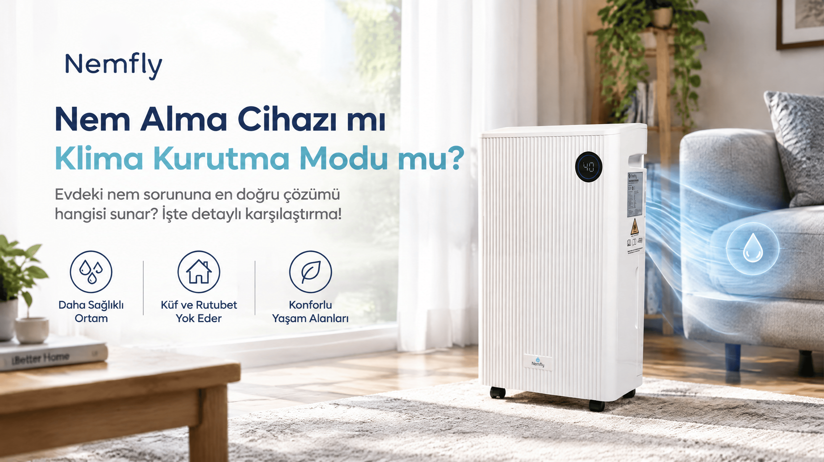 Nem Alma Cihazı mı, Klimanın Kurutma Modu mu? Hangisi Daha Verimli?