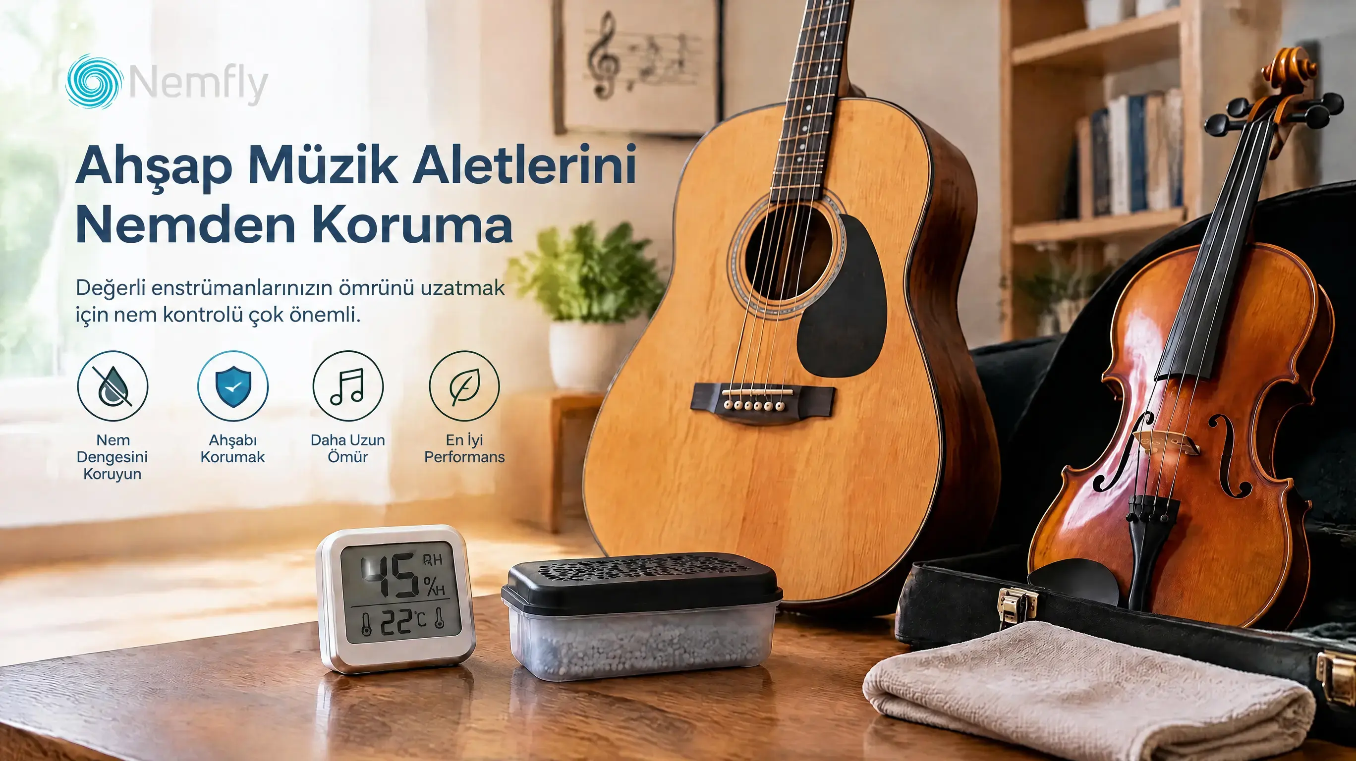 Piyano, Gitar ve Ahşap Müzik Aletlerini Nemden Koruma