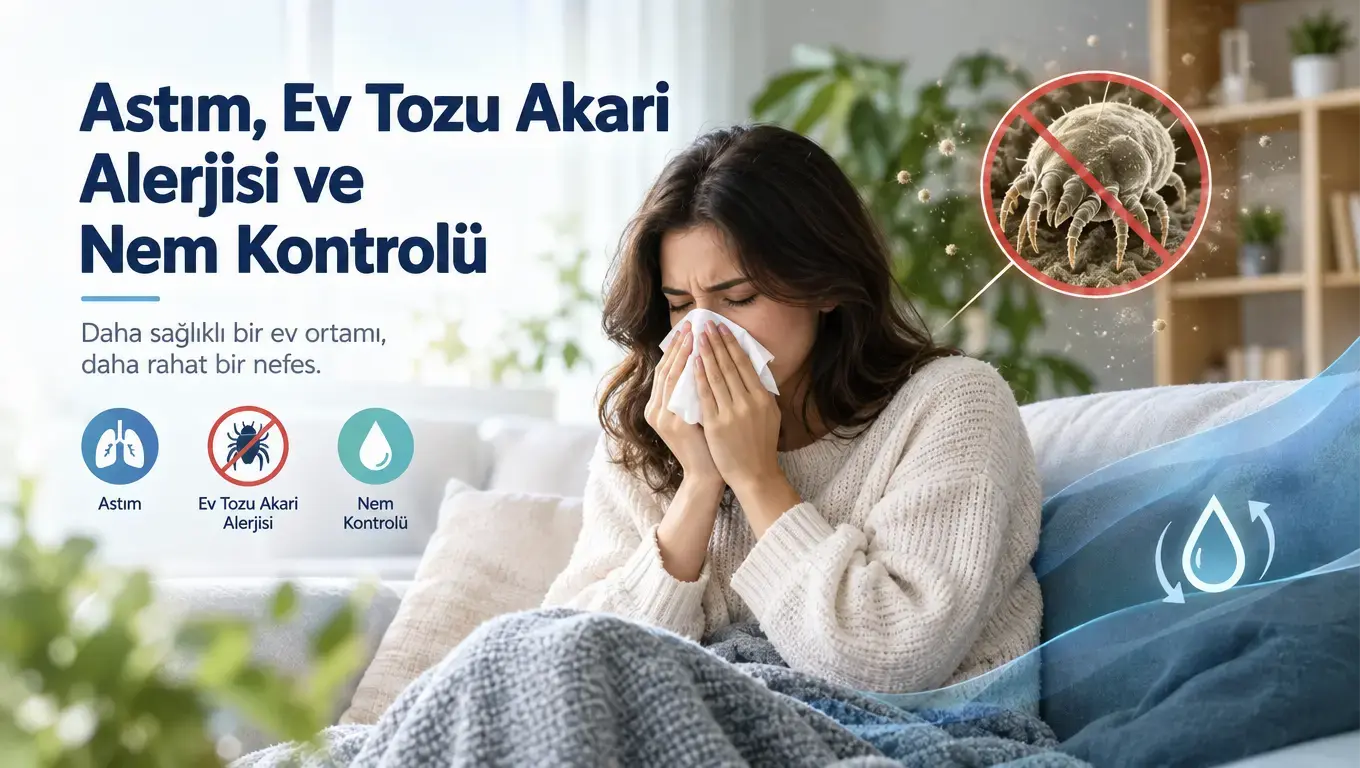 Astım ve Ev Tozu Akarı Alerjisinde Nem Kontrolünün Önemi