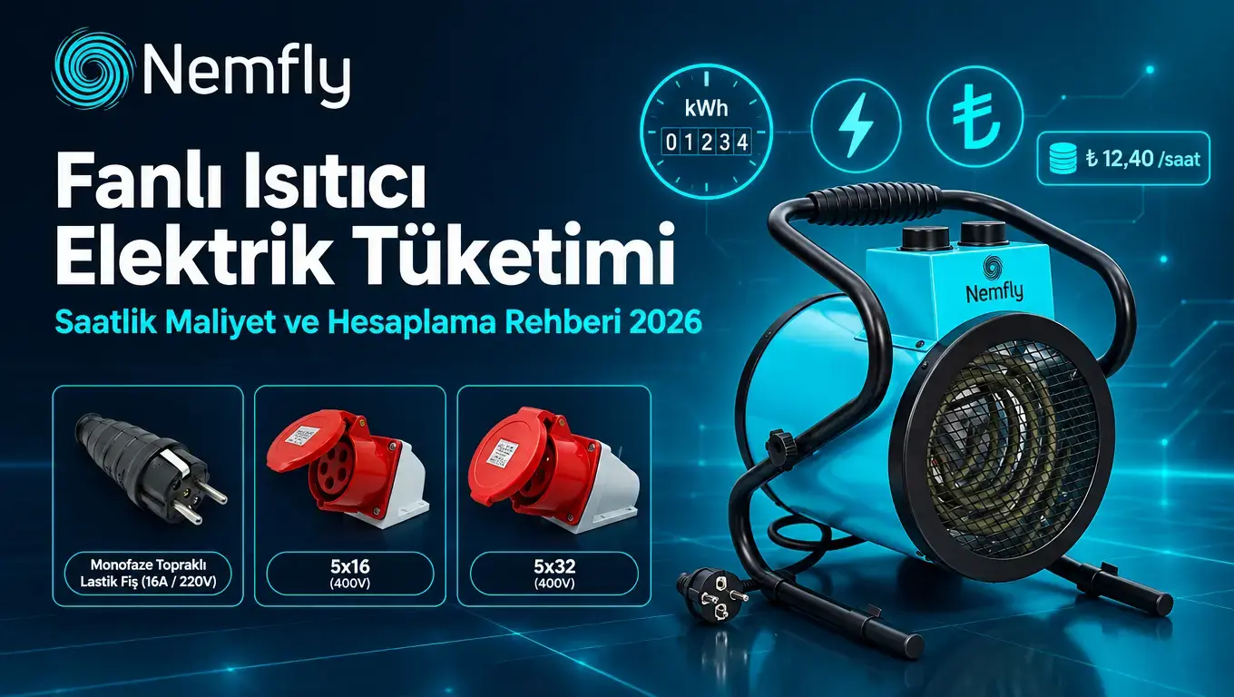 Fanlı Isıtıcı Elektrik Tüketimi 2026: Isıtıcı Modellerin Saatlik Maliyeti