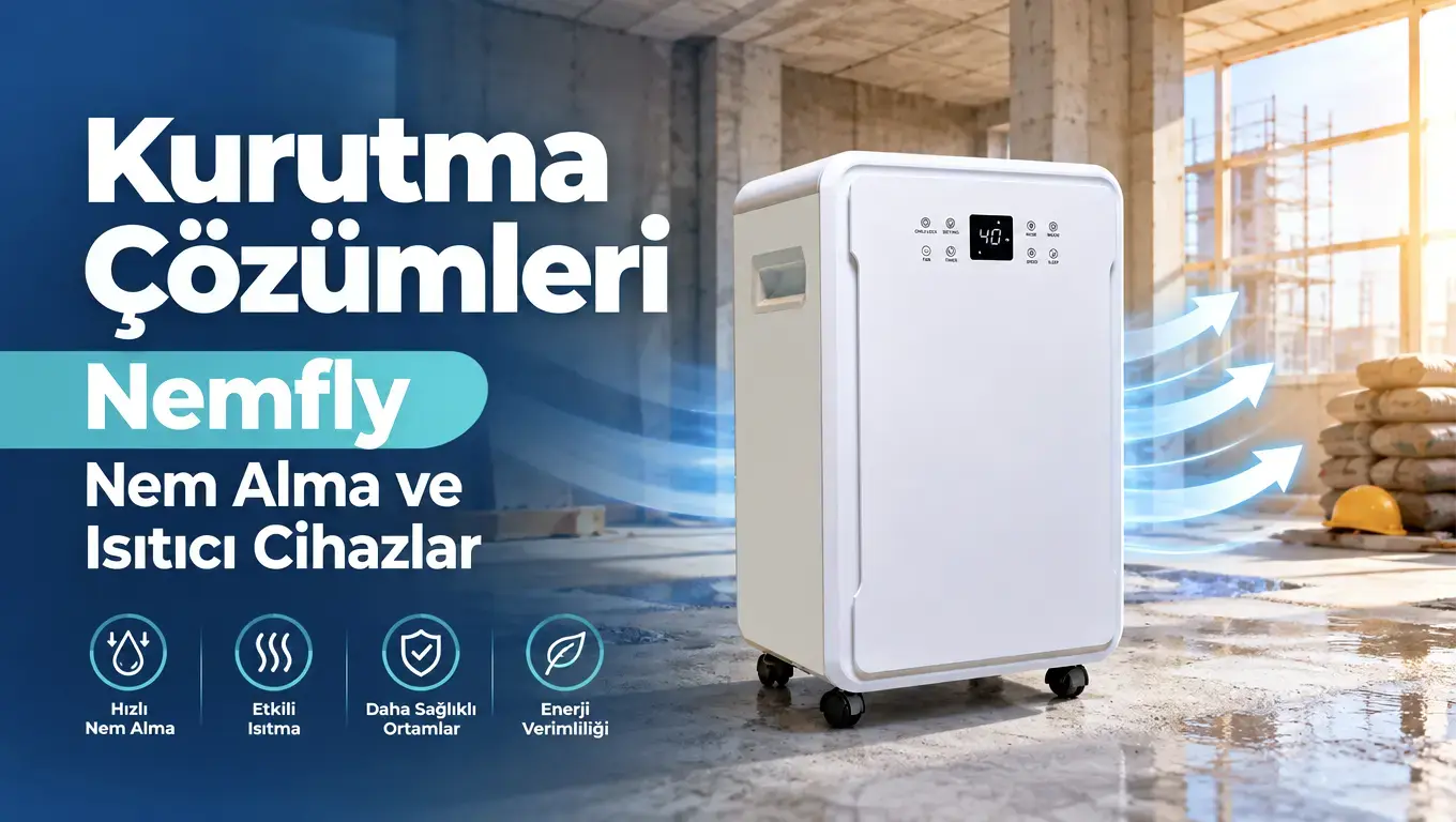Yeni İnşaatta Şap ve Sıva Kurutma: Nem Alma Cihazı Süreyi Ne Kadar Kısaltır?