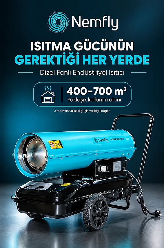 FLY50 KW Dizel Fanlı Endüstriyel Isıtıcı - 4