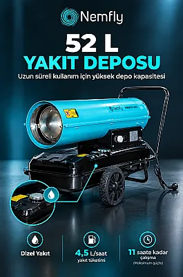 FLY50 KW Dizel Fanlı Endüstriyel Isıtıcı - 5