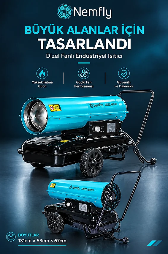 FLY50 KW Dizel Fanlı Endüstriyel Isıtıcı - 2
