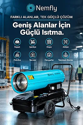 FLY50 KW Dizel Fanlı Endüstriyel Isıtıcı