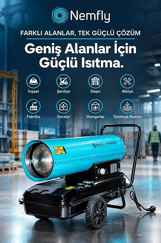 FLY50 KW Dizel Fanlı Endüstriyel Isıtıcı - 1