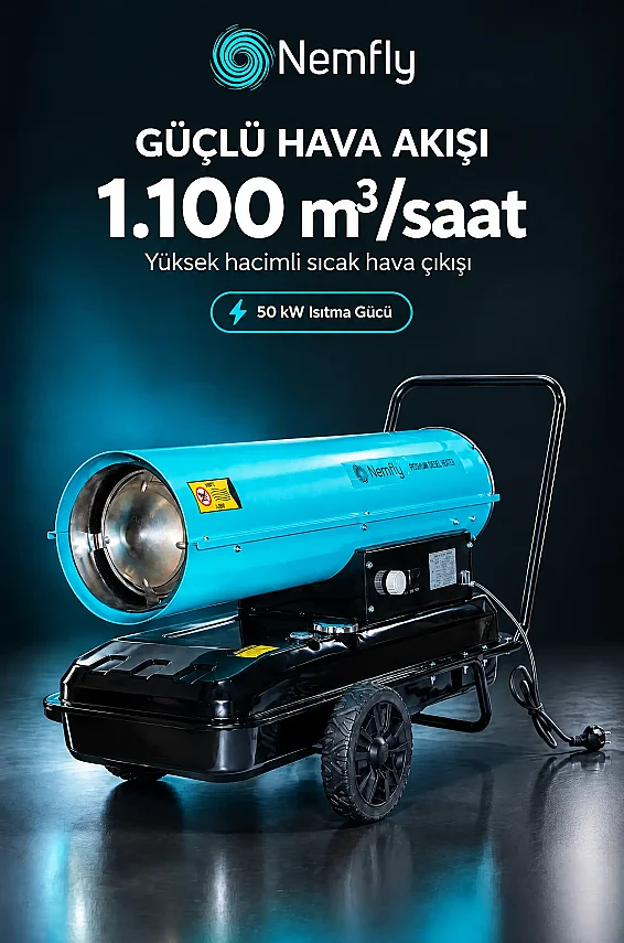 FLY50 KW Dizel Fanlı Endüstriyel Isıtıcı - 6