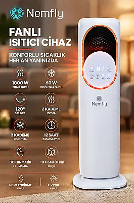 Uzaktan Kumandalı Hava Isıtıcı, Soğutucu, Nemlendirici ve UV Sterilizasyon Cihazı